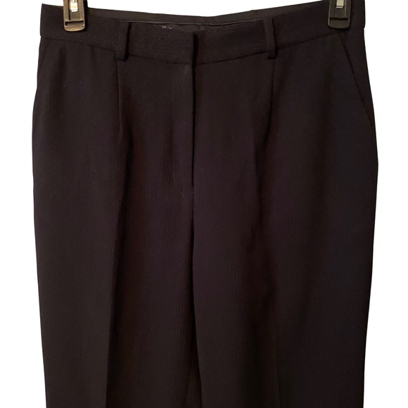 Calvin Klein Women Black Textured Pleated Dress Pants Size 6 - Picture 2 of 14